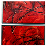 Melitta Winkler "Connected" Diptychon 40x100, FEINSCHICHTtechnik