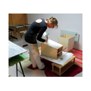 Melitta Winkler der Obelisk "Elementa-magica" - Verspachteln der Elemente